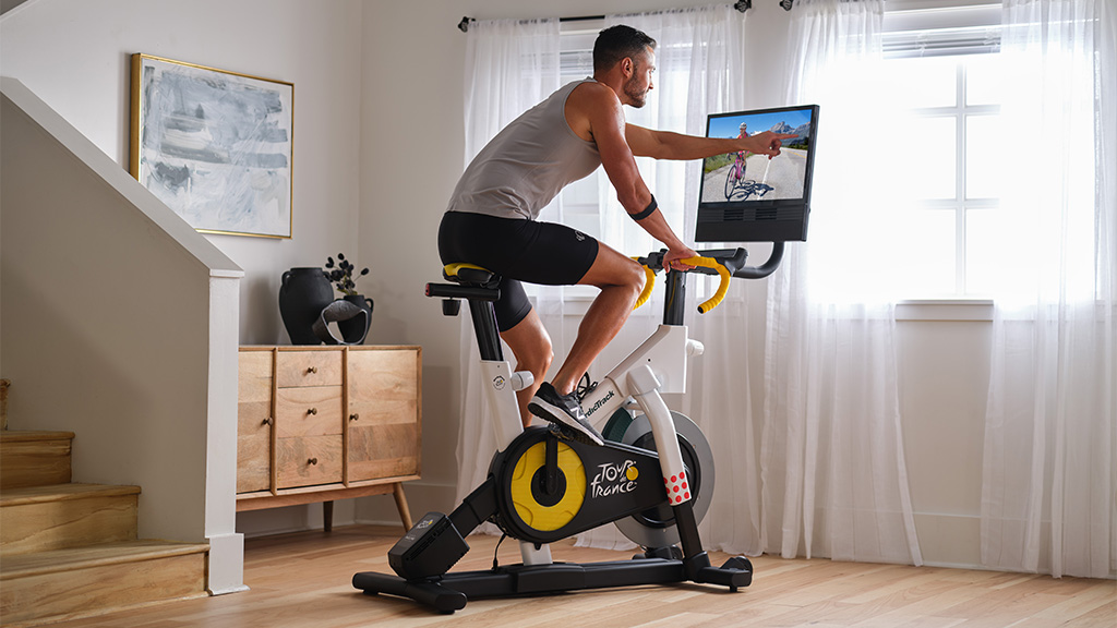 nordictrack-tour-de-france-indoor-bike-person-cycling-1024-576 Tour de Fitness: Your Guide to the Best Exercise Bike Choices